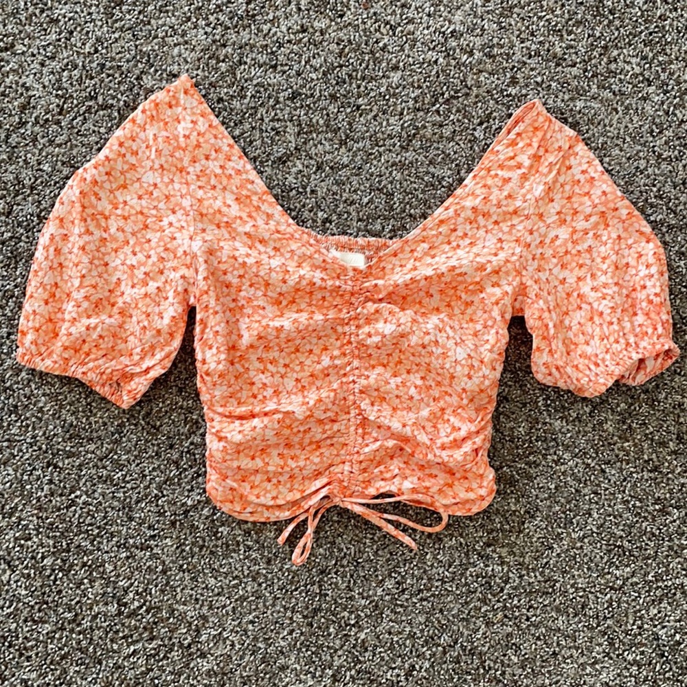 Cinch front knit top perfect for summer!